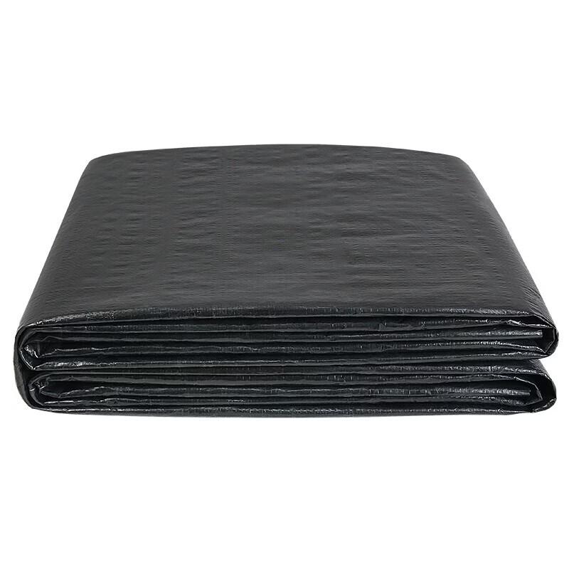 Chunzhilin Black Heavy-Duty Striped Tarpaulin