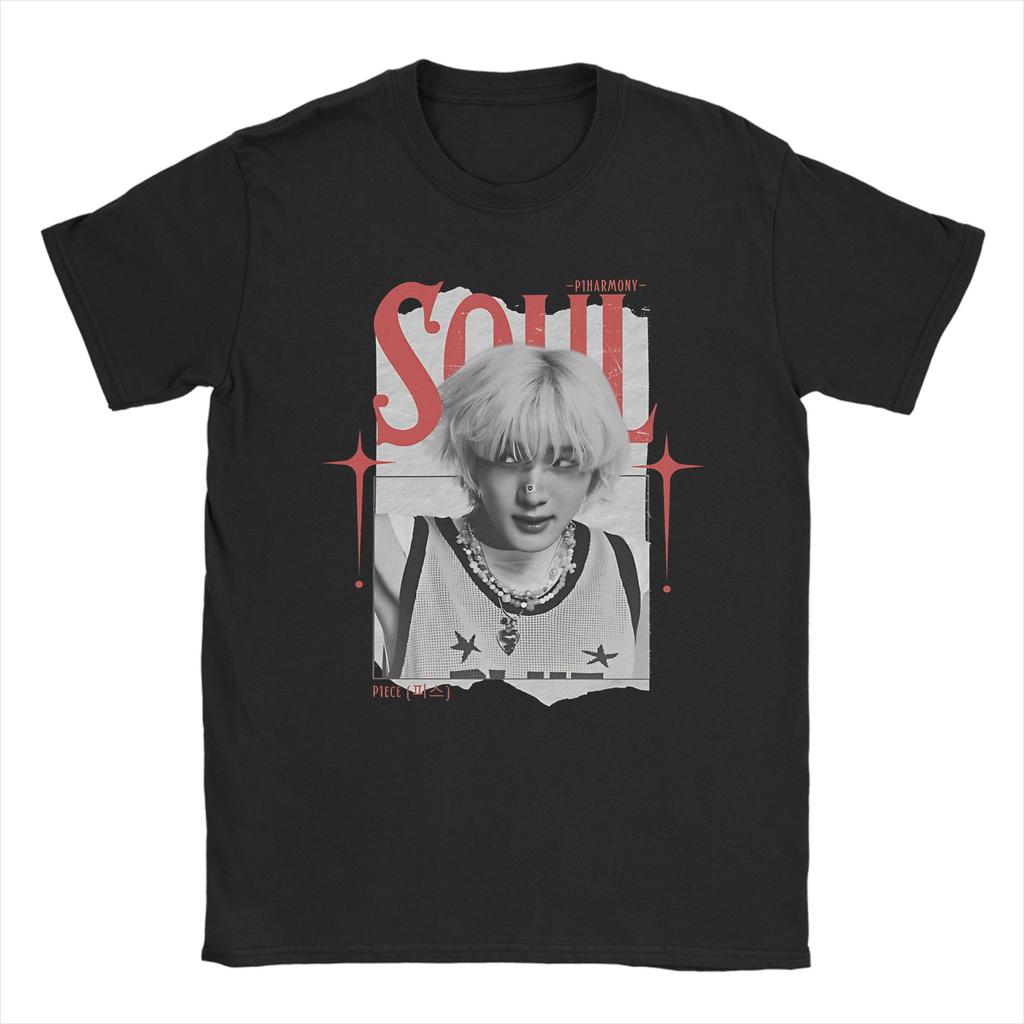 Men Women's P1Harmony Band Soul T Shirts  Cotton Clothes Cool Short Sleeve Crewneck Tee Shirt Graphic Printed T-Shirt