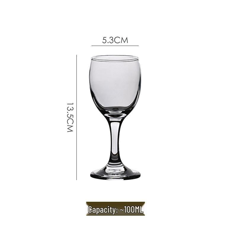 Set of 6 Tall Stem Red Wine Glasses - Elegant Light Luxury for Home Use, Champagne and Brandy Glasses, Creative Design