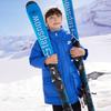 Nike Kapuzen-Daunenjacke Bequem Warm Mittellang Logoprint Kinderjacken Türkisblau NY2342002GS-002