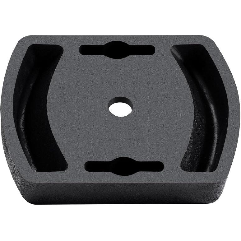 LEORAY Jack Wheel Chock, Reinforced Rubber Jack Caster Wheel Dock For Caravans And Trailers