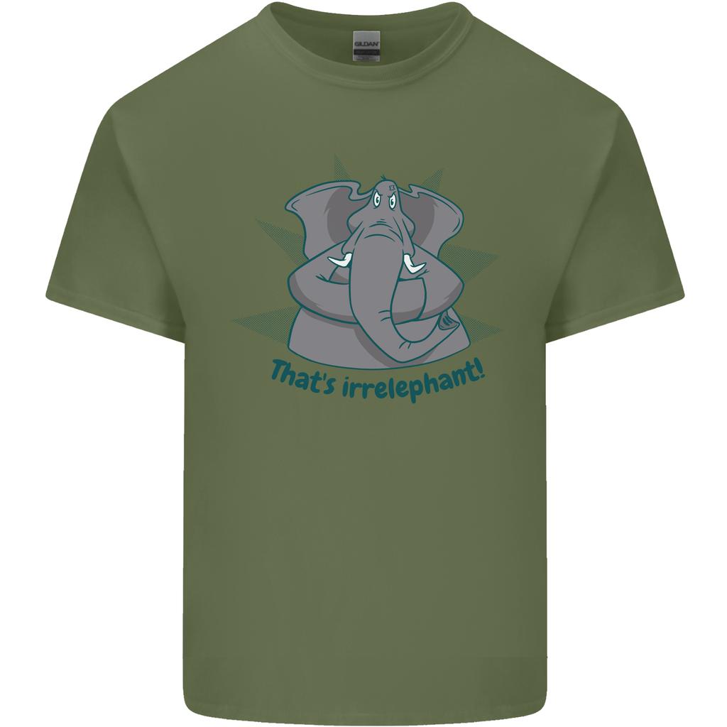 Irrelephant Funny Elephant Unisexs Light Cotton TShirt