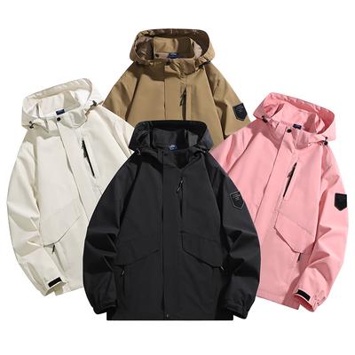 Neue Herren-Paarjacke mit Kapuze, wasserdicht, winddicht, Teenager