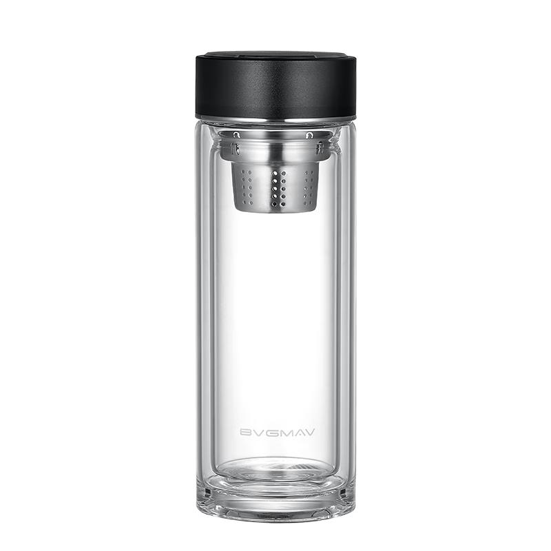 BVGMAV Double-Layer Insulated Glass Tea Cup