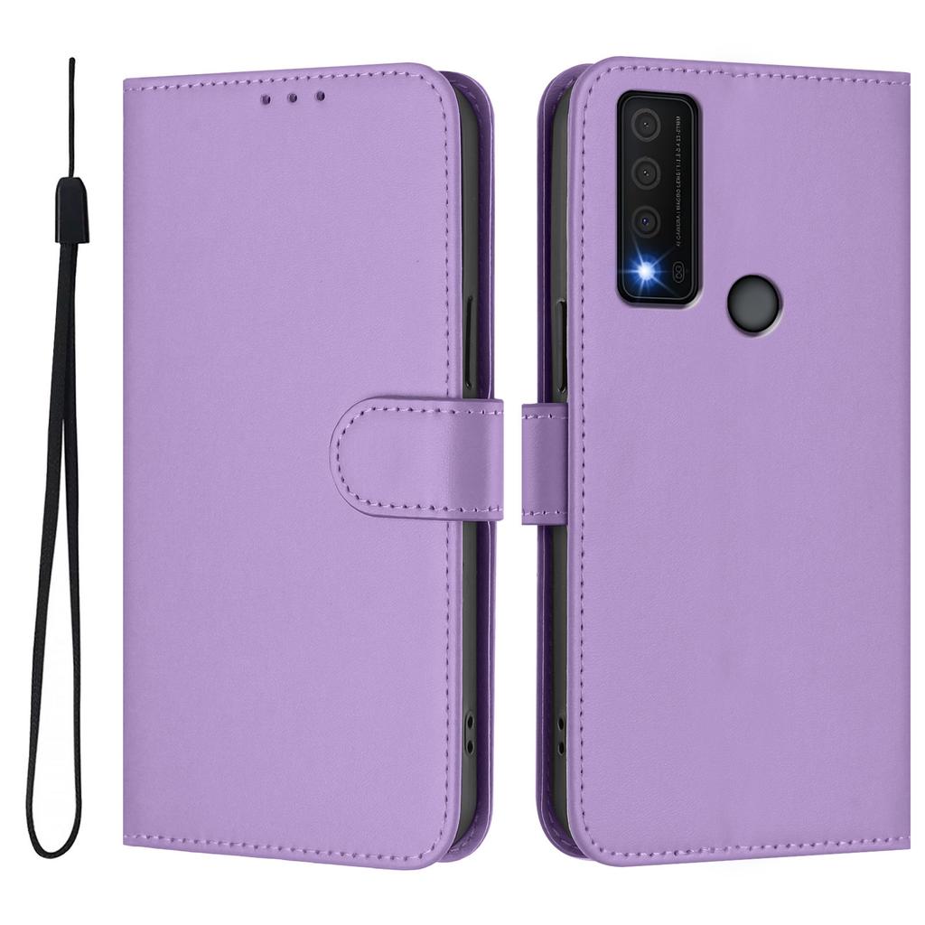 Luxury Solid Color PU Leather Magnetic Flip Wallet Case with Card Holder for TCL 50 Pro Nxtpaper 50 40 SE 30XE 30 Plus 30 XL 20