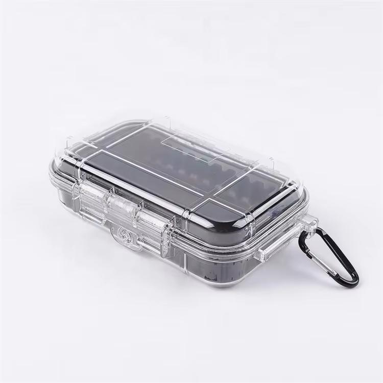 LFEDC Outdoor Clear Back Red Yellow 16cm EDC Tool Organizer Shockproof Storage Container Small Seal Waterproof Dry Box