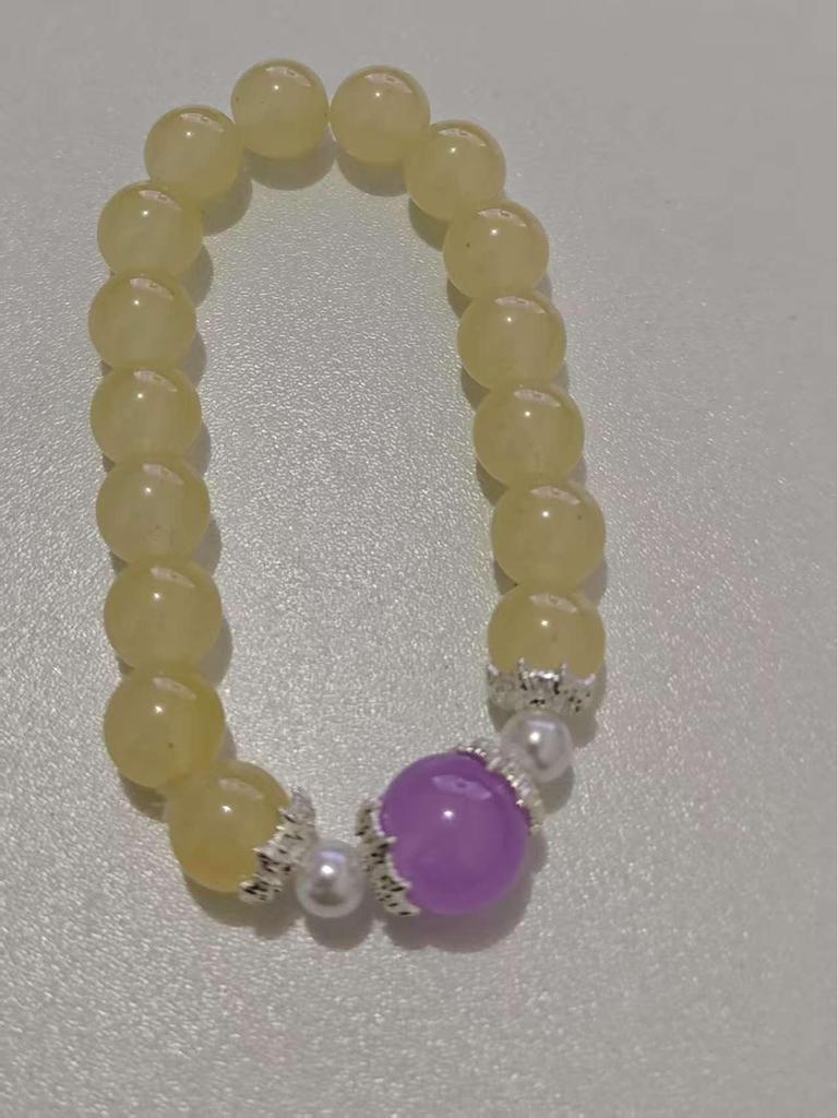 Jiangnan Style Aquamarine & Sandalwood Emotionally Stabilizing Women's Bracelet