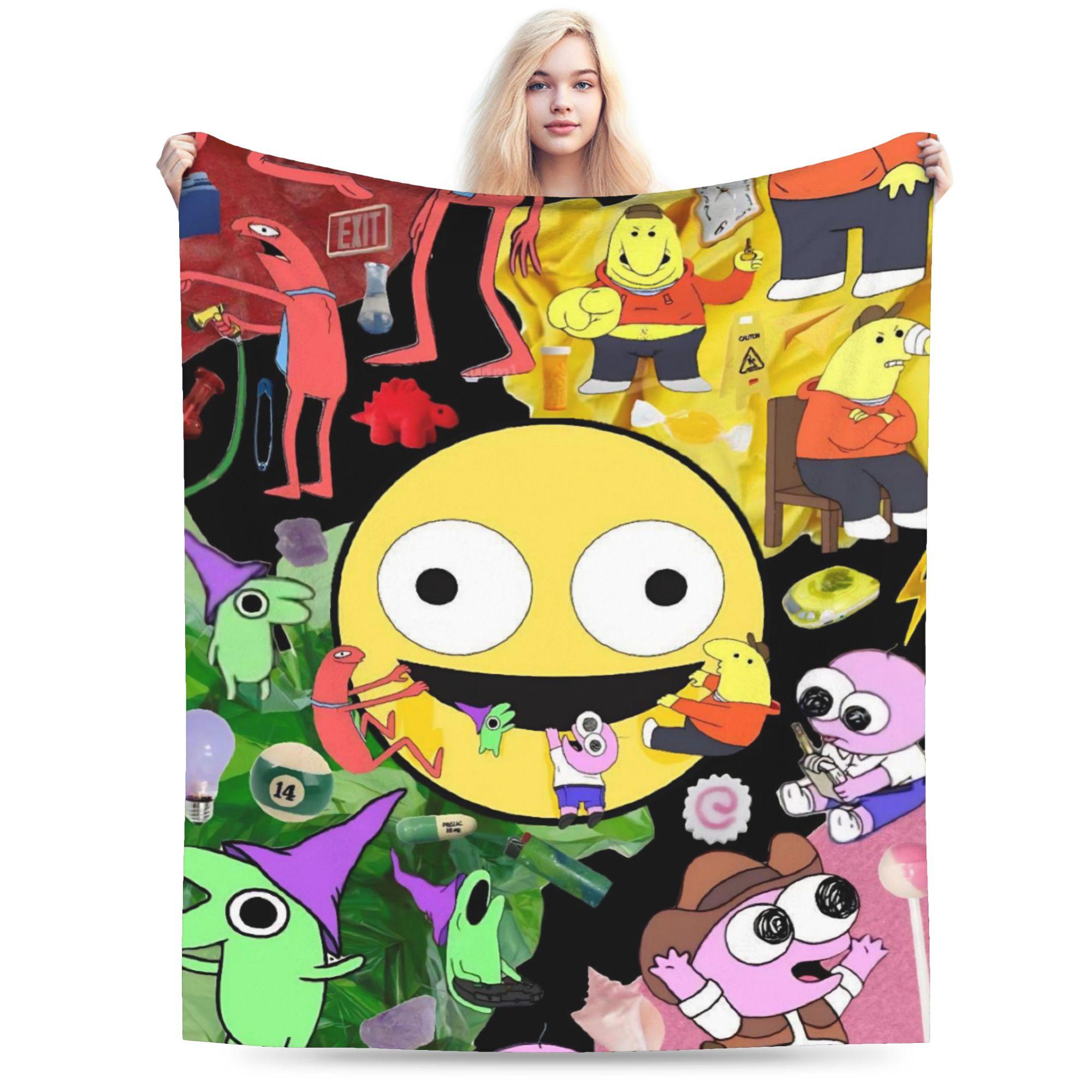 

glep smiling friends Gift Blanket For Men Women Warm Cozy Fluffy Throw Blankets for Bed 50x60 Inches Multiple Sizes 75x90cm