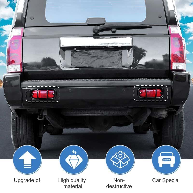 Bil Bakre Dimljus Lampskärm Skyddande Dekoration Kåpa För Jeep Grand Commander 2006-2010 Yttre Tillbehör