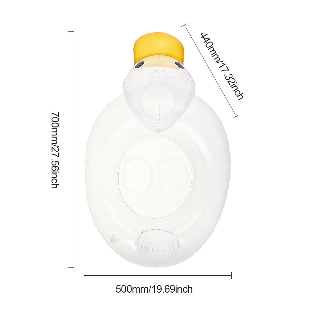 Swimming Float Ring Duck Safe Flexible Inflatable Durable Pool Party Seat Children's Inflatable Mattress Water Party Toys