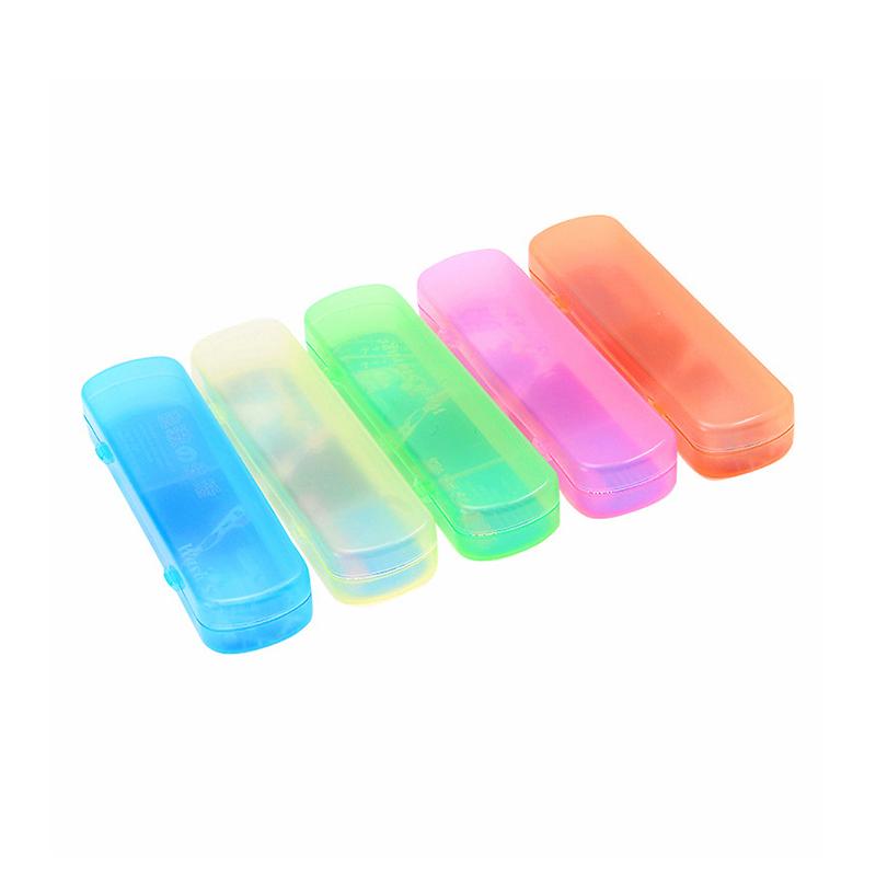 Pudełko do przechowywania na szczoteczkę do zębów w kolorze cukierkowym, etui na szczoteczkę do zębów i pastę do zębów, przenośne pudełko na szczoteczkę do zębów podróżne, akcesoria