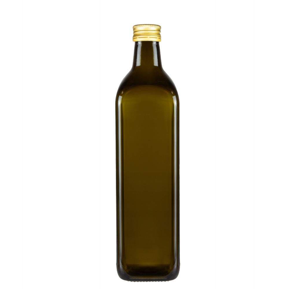 Butelka Marasca Kwadrat Oliwkowa 750Ml Na Oliwę Nalewki Szklana Butelka