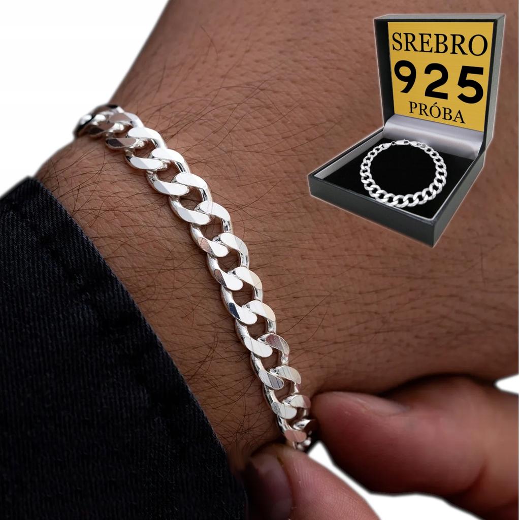 ELEGANT Silver Men' Bracelet 925 Silver Gift for Boyfriend