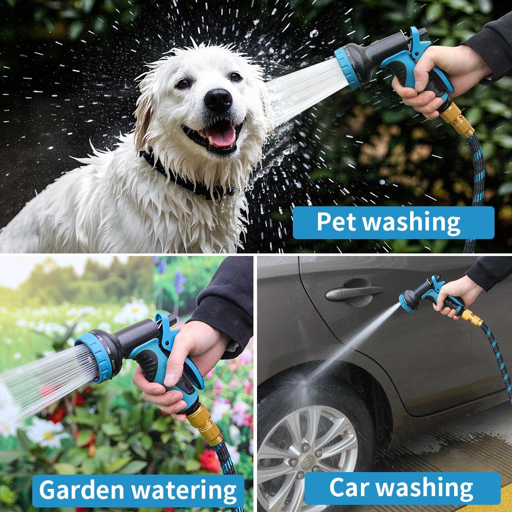 Retractable High-Pressure Garden & Car Wash Hose with Sprinkler and Water Gun
