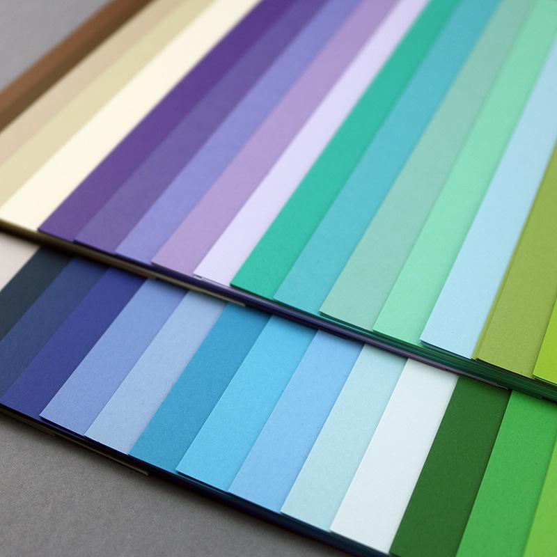 A4 High Quality Colored Cardstock 70 Colors 70 Sheets Total Wood Pulp Handmade Craft Colored Paper Artistic Drawing Paper