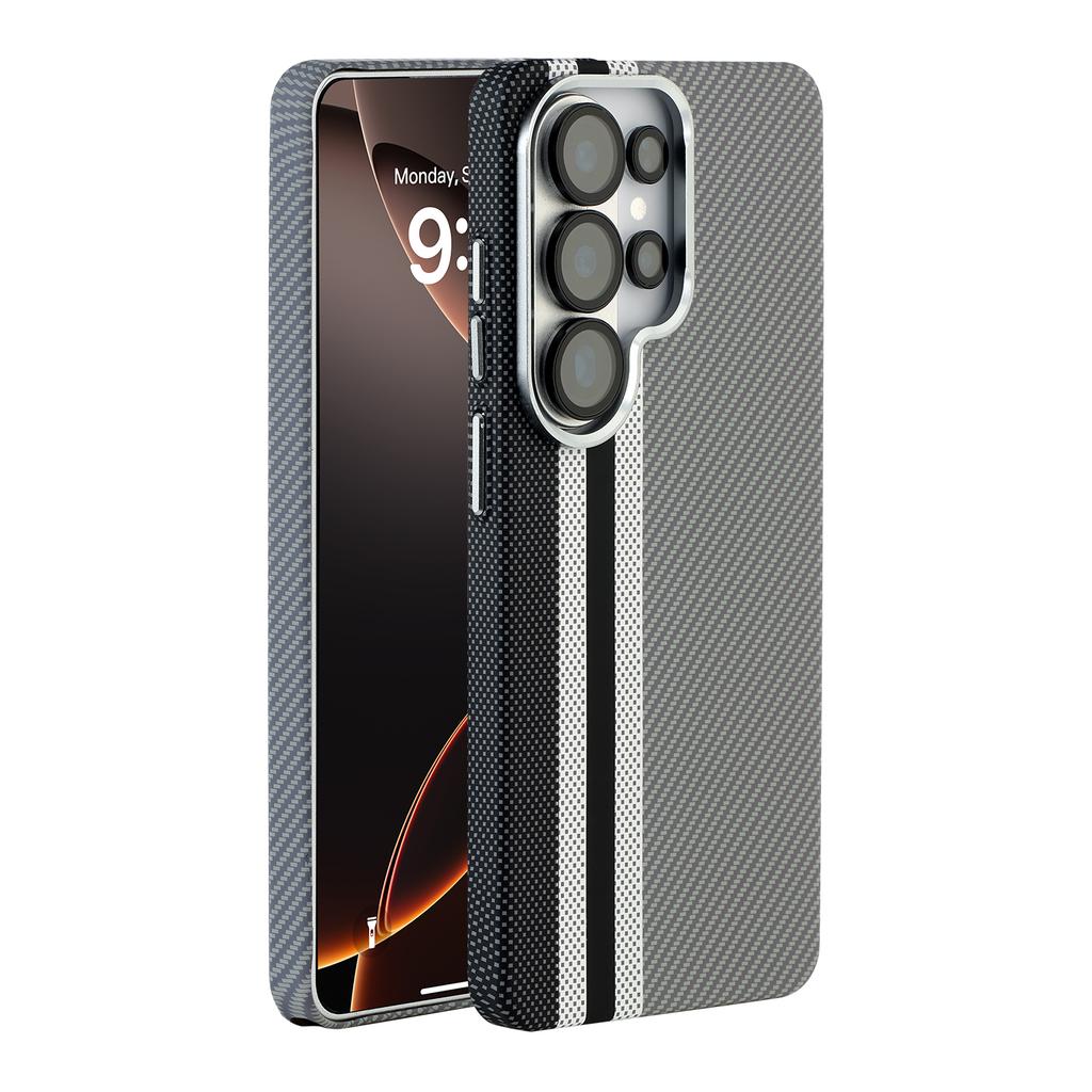 Luxury Carbon Fiber Armor Magnetic For Magsafe Case for Samsung Galaxy S26 S25 S24 Ultra Wireless Charging Shockproof Hard Cover