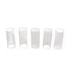 5PCS Electric Guitar Slides Transparent Glass Cylindrical Slide Tone Bar 61MM Length