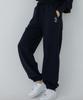 AWESOME STUDIO Women'S Signature Embroidered Sweat Jogger Pants Vintage Navy