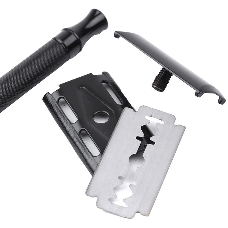 Classic Mens Shaving Adjustable Safety Shaving Razor With Small Brush