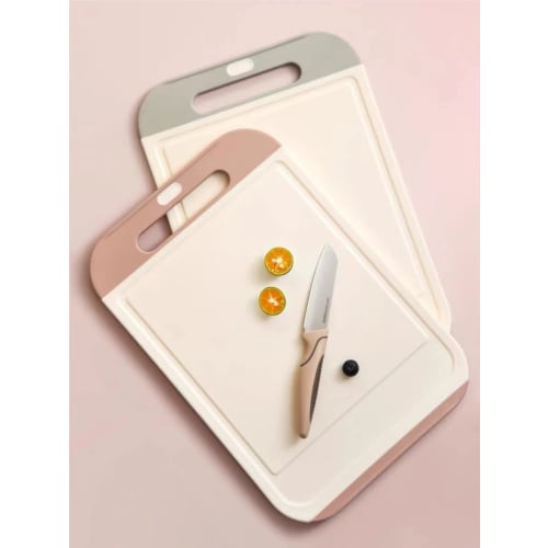 MUAMUA Non-Slip Cutting Board, Dishwasher Safe, Lightweight, Heat Resistant, Antibacterial, Space-Saving, Double-Sided, Non-Slip, Stylish, Lightweight