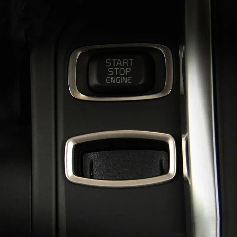 Car Center Console Key Hole Panel Decor Frame Sticker For Volvo XC60 2009-2017