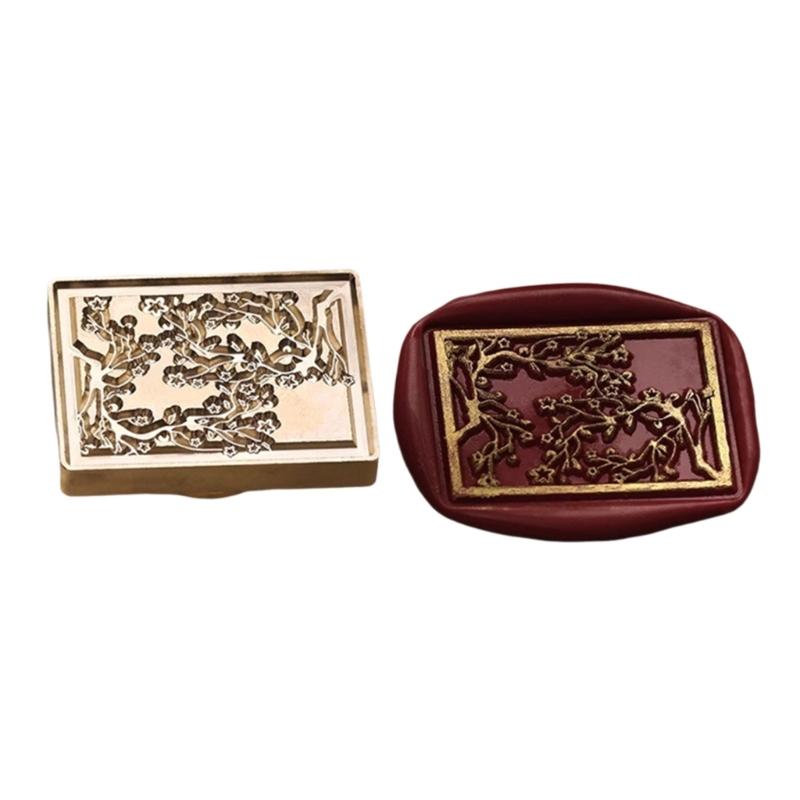 Umbrella Fish Flower Heart Pattern Seal Stamp for Journal Craft Embellishment Irregular Seal Stamp Head