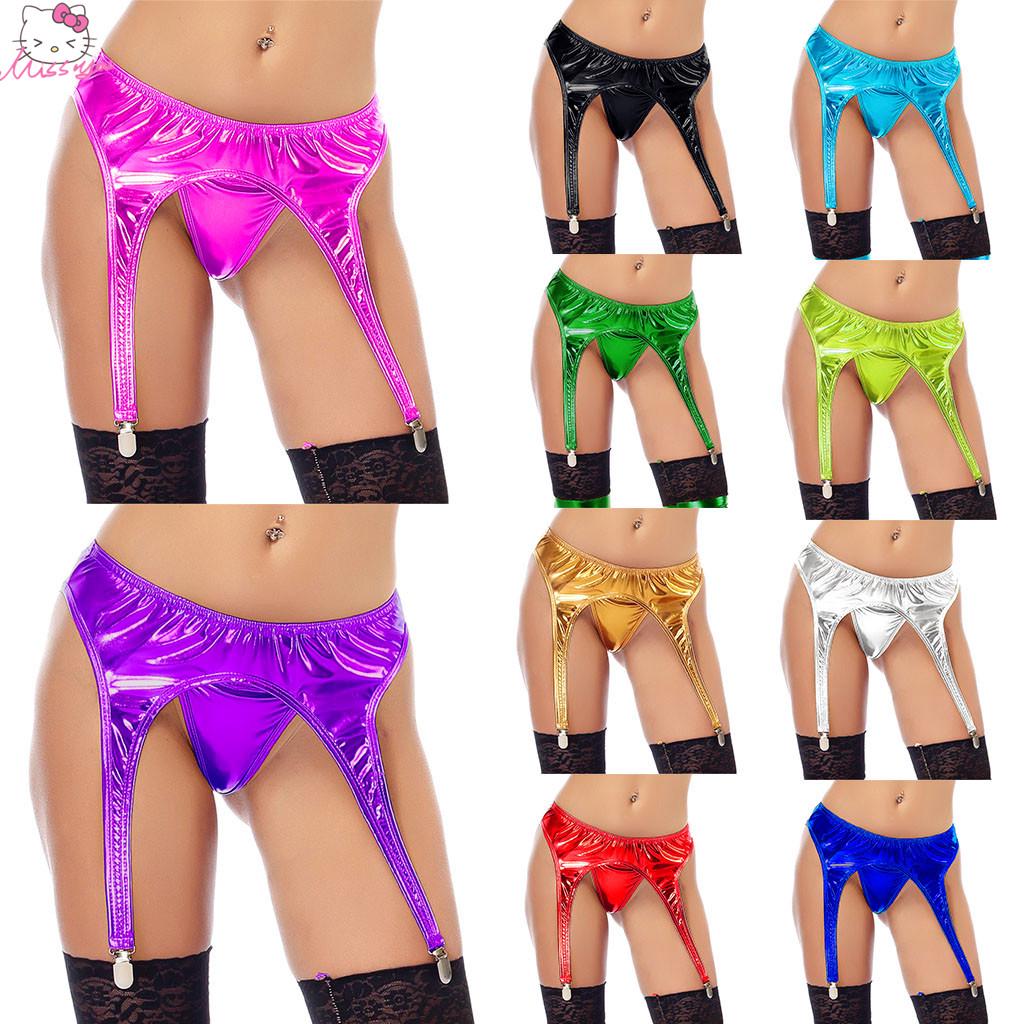 

Женщин лакированные подвязки пояс клип носок подвязки пояс держатель крепежа суспендер