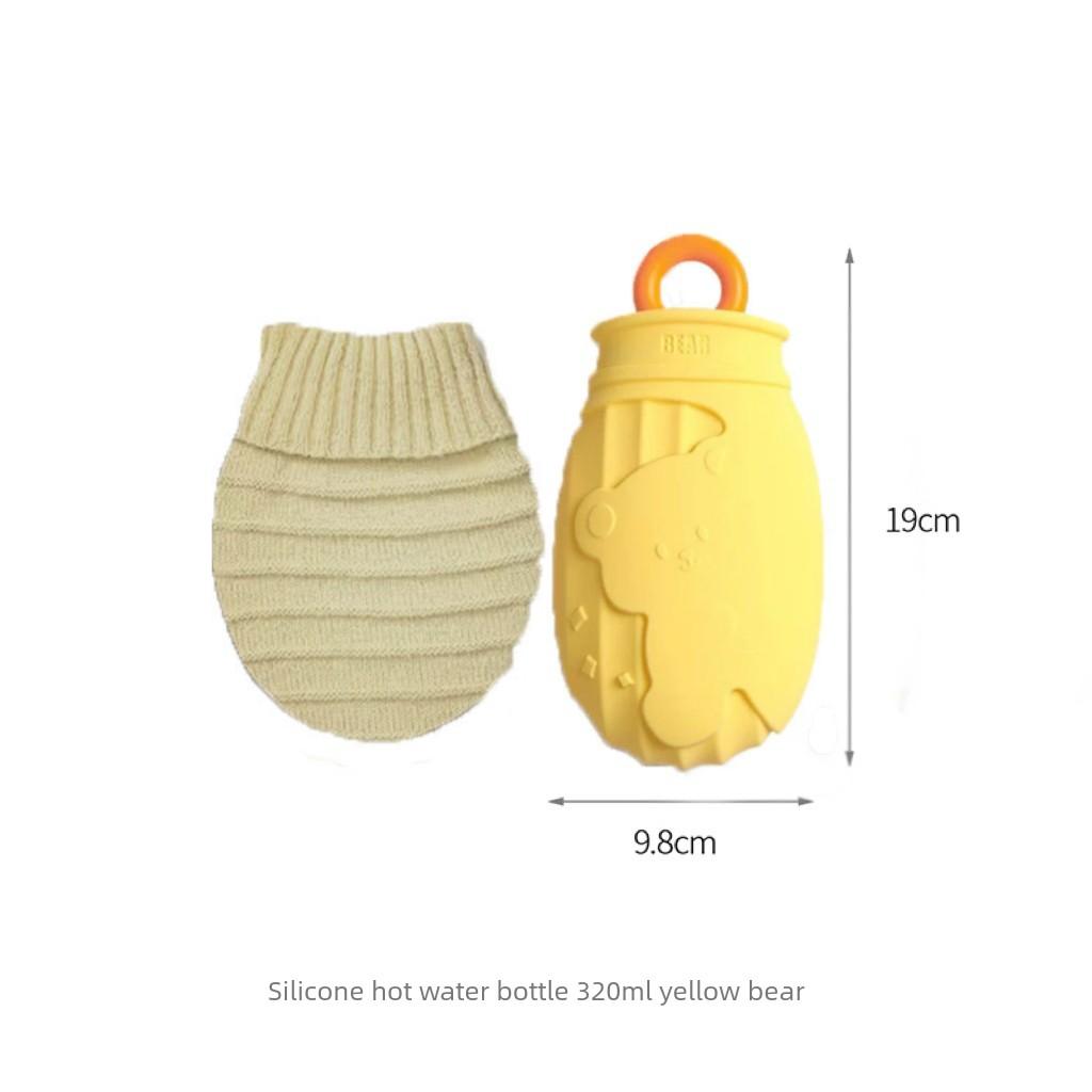Small Hot Water Bottle, Water-Filled Warm Water Bag for Menstrual Pain Relief, Mini Size for Girls, Baby-Specific Silicone Hand Warmer