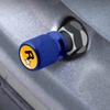 4pcs R Star Logo Car Wheel Tire Valve Caps Air Stem Aluminum Accessories For Jaguar Land Rover Fiat Ford Opel Peugeot Volvo Jeep XS4