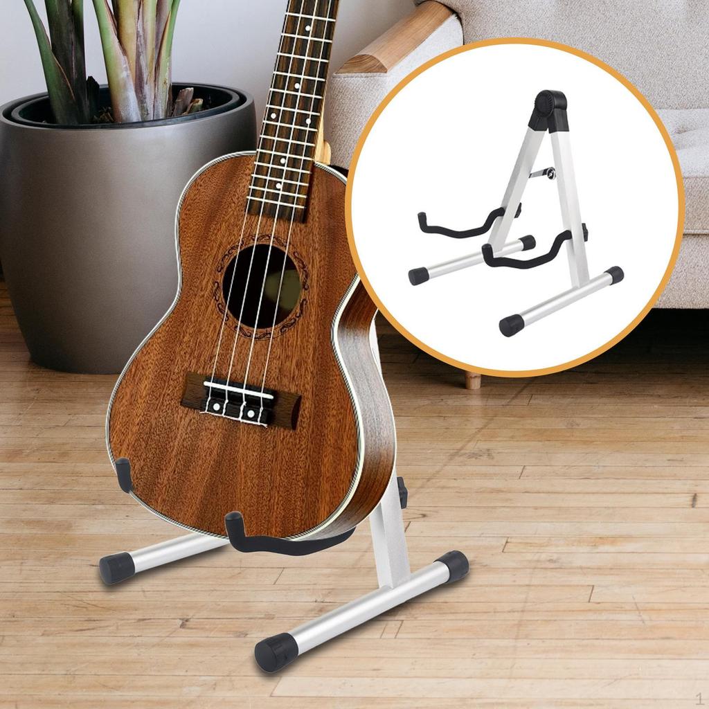 Foldable Guitar Stand A Frame Foam Arms Stable Support Holder for Violin Ukulele Classical