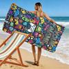 Name Custom Gamer Print Beach Towel, Large Soft Quick Dry Towel for Beach Camping Swimming