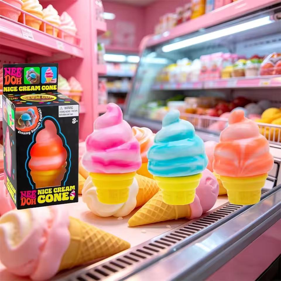 Scatola Sorpresa NeeDoh Giocattoli Squishy Casuali Mistero - Super Solido da Spremere Sollievo dallo Stress Giocattoli Sensoriali Fidget per Bambini Adulti
