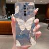 Custodia Per Xiaomi Redmi Note 8 Pro Note8 Capa Fiore Farfalla Protettiva Sottile Custodie Trasparente Morbido Silicone TPU Copri Telefono