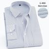 2025 Spring Men's Gray Non-Iron Long Sleeve Business Casual Shirt, Large Solid Color for Young to Middle-aged.