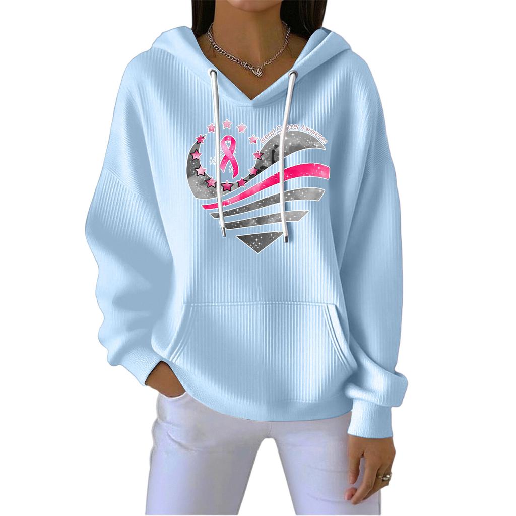 Women's Fashion CasualAngel Printed Pullover Sports Long Sleeve Sweatshirt