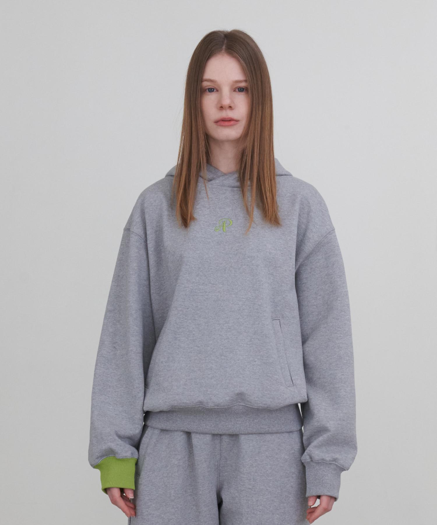 Apego Sports Signature Hoodie Melange Gray #3(L)