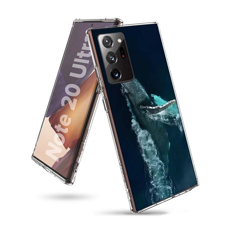 Whale Sea Giant Phone Case for Samsung A55 A35 A25 A15 A07 A05S A16 A17 A26 A36 A37 A56 A57 Galaxy Note 20 10 A50S A71 A51 A31 A