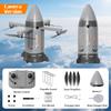 Brinquedo Voador de Nave Espacial RC Sem Escovas Foguete Dobrável Avião Foguete Carro Foguete Acrobático Foguete Espacial Voador de Controle Remoto com Spray