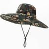 Men's Large Brim Sun Visor Hat Summer Fisherman Hat Straw Hat Enlarged Brim Sun Hat Tourist Fishing Hat Foldable