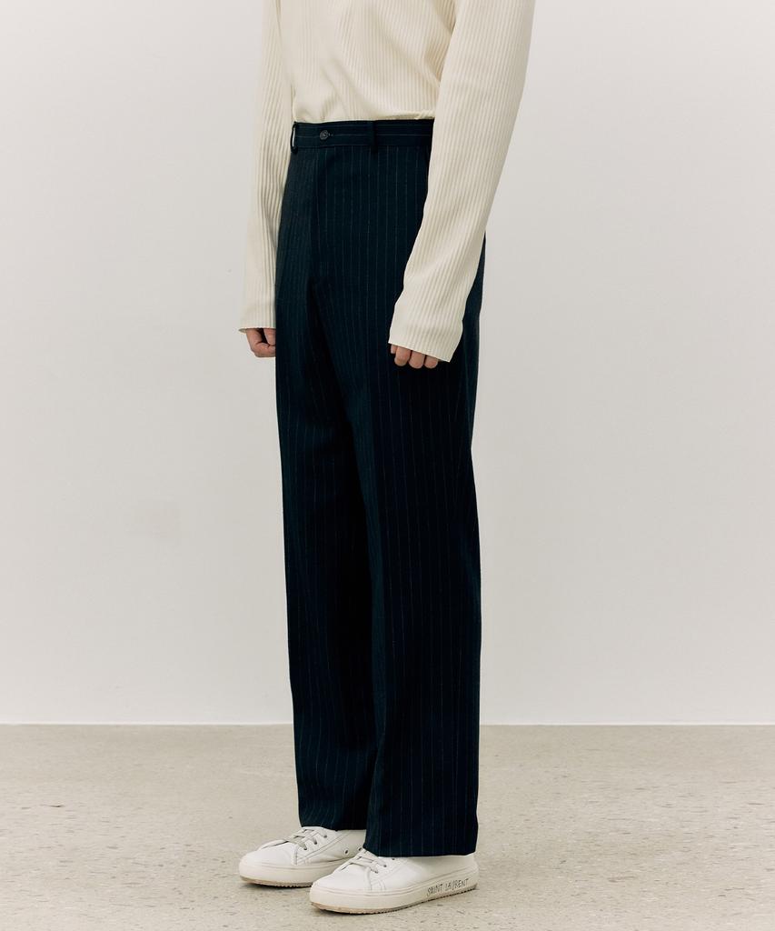 Gachi Semi-Wide Striped Slacks