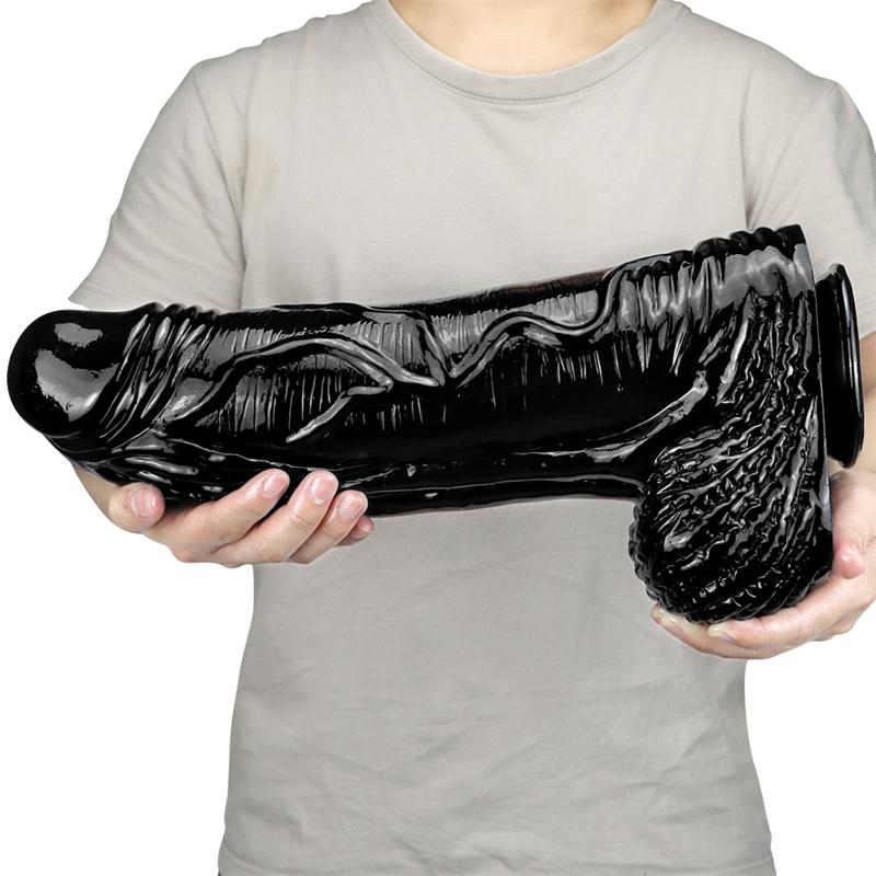39*10 cm Kvinnelig Giant Anal Expansion Anus Expansion Giant Anal Plug Simulation Dildo