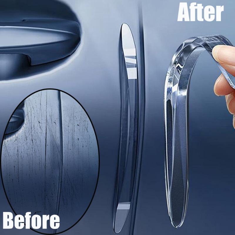 2 Stück Autotür Kollisionsschutzleisten Fahrzeug Stoßstangenkante Kratzschutz Silikon Wasserdicht Selbstklebend Autoaufkleber