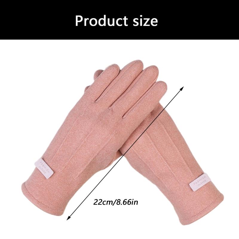 Breathable Winter Gloves For Women Nonslip Grip Soft Faux Rabbit Furs Cycling Outdoor Activity Multiple Colors