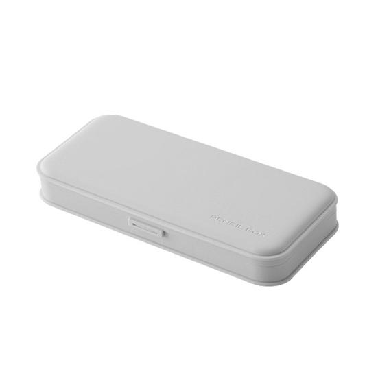 

Пенал большой емкости Многофункциональный высококачественный полипропиленовый простой чехол для хранения канцелярских принадлежностей для студентов серый