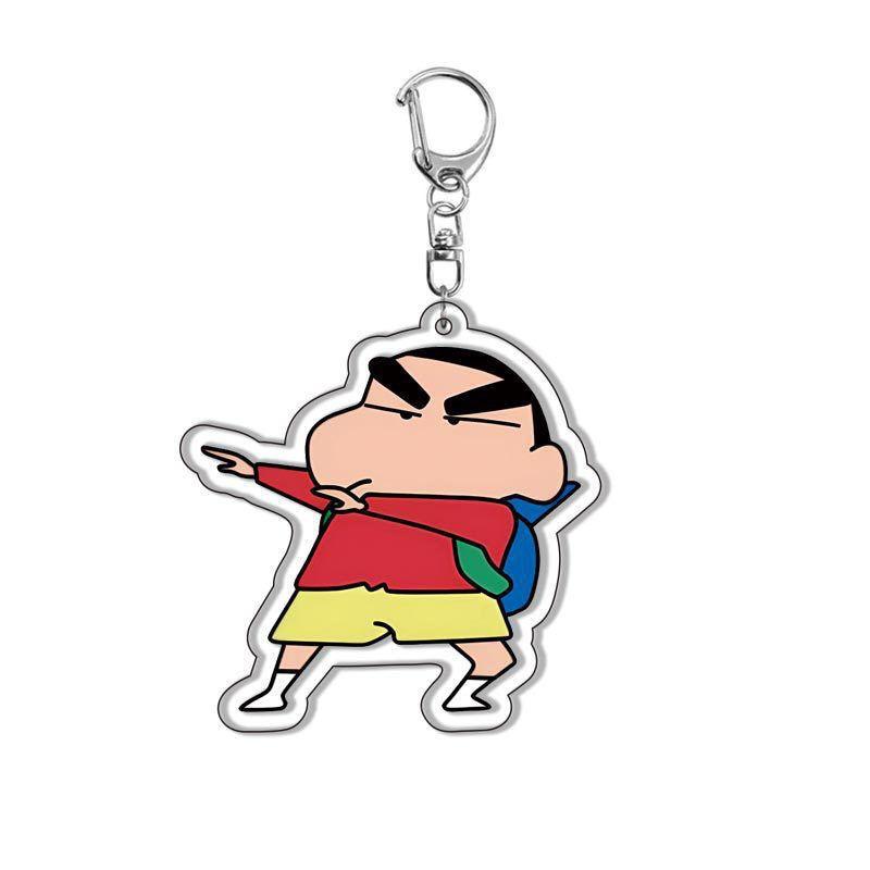 Crayon Shin-Chan Acrylic Keychain Cartoon Pochi High Appearance Value Fashionable Portable New Style Creative Decoration Gift