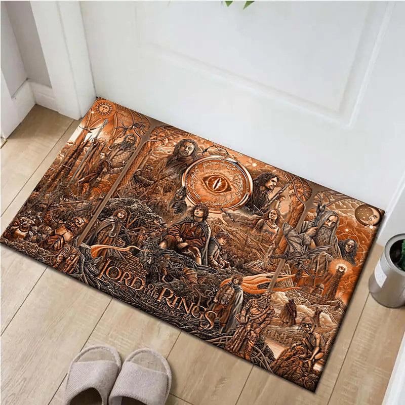 1pc Office Carpet Chair Mats Lord of the Rings: The Two Towers Perfect for Decorating Office Chairs, Living Rooms, Or Bedrooms,Polyester Carpet