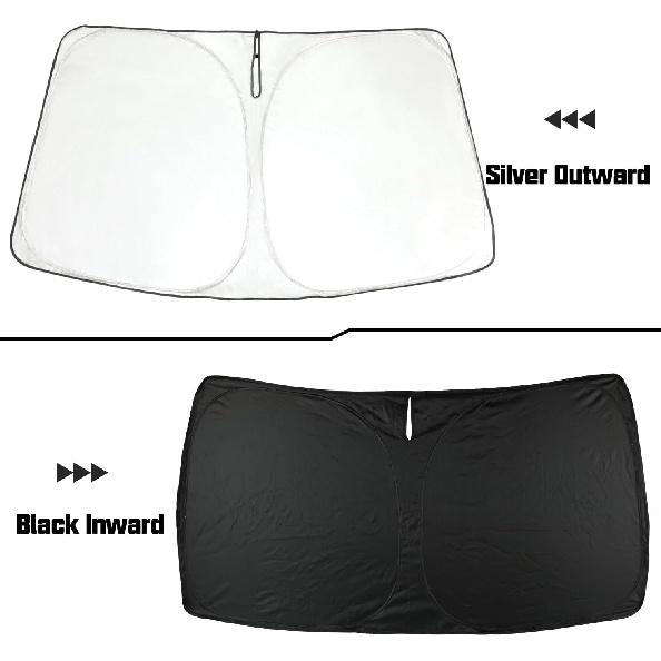 ROCCS Windshield Sunshade UV Ray Reflector for 2014-2025 Dodge RAM ProMaster Full Size Cargo Van Chassis Cab Cutaway Front Window Sun Shade Shield