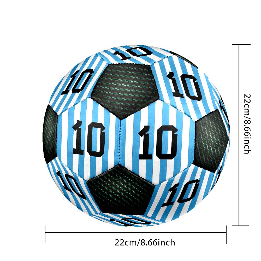 1 pezzo Lionel Messi Argentina maglia design Pallone da Calcio Soccer Taglia 5 Pallone da Calcetto Indoor Moda Colorato Gioco in Cortile - Ottimo Regalo per i Fan dello Sport