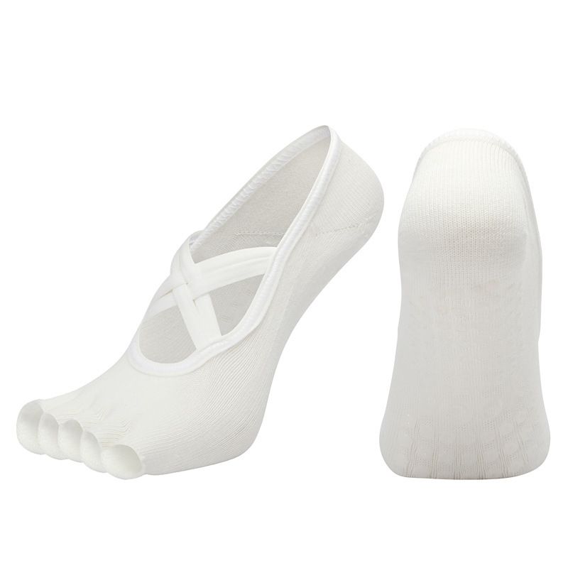 

Носки для йоги Нескользящие Профессиональные Женские Носки с Пальцами Носки для Пилатеса Носки для Дома Взрослые Нескользящие Носки для Йоги Milky White half toe]