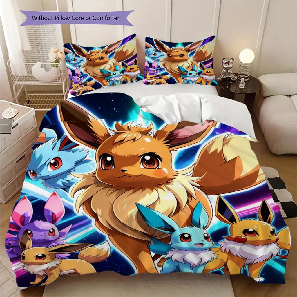 Pokemon Adventure Vibrant Set Threepiece Set 1 Duvet Cover 2 Pillowcase Without Core Christmas Birthday Gift Duvet Cover And Pillowcase
